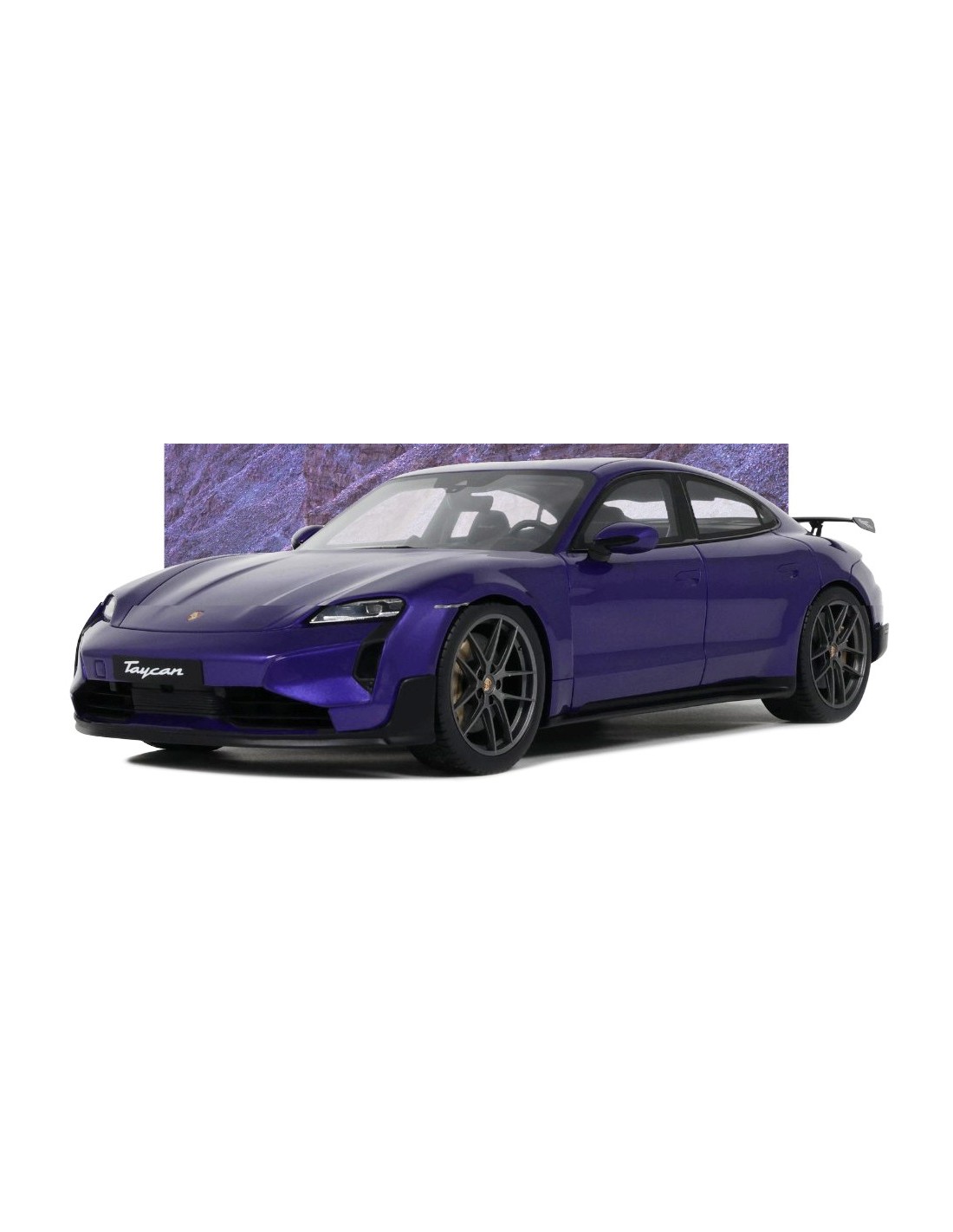 Porsche Taycan Turbo GT 2023 Paars Metallic - 1:18